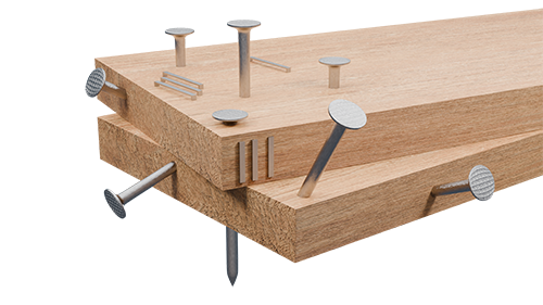 Nail-Embedded Wood